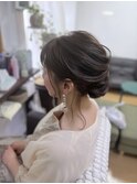 お呼ばれ結婚式ヘアセット
