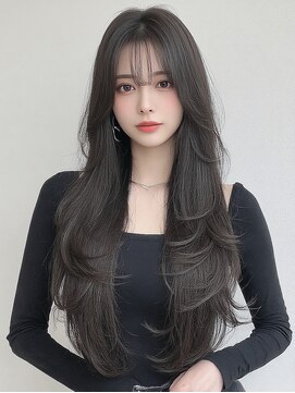 サロンドアイ(salon de i) 韓国風ロングレイヤー × ダークグレージュ