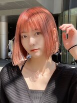 ドォート(Dote hair make)&nbsp;コーラルピンク×ミニボブ