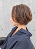 カット＋艶髪カラー＋トリートメント ￥16200/カットが得意/ショートボブ