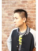 アップバングショート【上野】＜理容室＞/メンズ/ショート＞