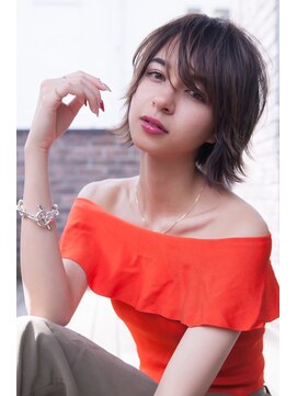 オースティン 錦糸町(AUSTIN) AUSTIN くせ毛風無造作カール×丸みショートボブミディ