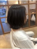 切りっぱなしボブ
