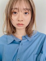 小顔/ボブルフ/ネビージュ/ワンレン/黒髪