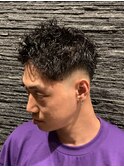 【スパイキーショート×スキンフェード】