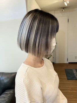 アンククロス 青山店(ANKH CROSS) 《アンククロス青山》インナーホワイト韓国ボブ（天水悠斗）