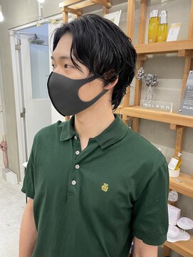 エンドリンク(endlink) メンズウルフパーマ×センターパート