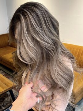 メリー オオサカ(Merly Osaka) 超可愛い！モテギャル バレイヤージュ_white ash beige_