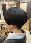 ツーブロックマッシュショート