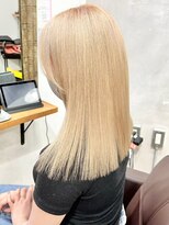 ロア 福岡天神本店(LORE)&nbsp;ダブルカラーベージュカラーケアブリーチカラーハイトーンカラー