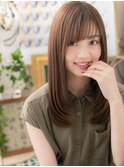 シースルーバング小顔ツヤ感ニュアンスカラーc5上尾20代30代40代