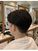 センターパート風マッシュショート