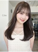 Cote 美髪/オリーブベージュ/セミディ//カットレイヤー