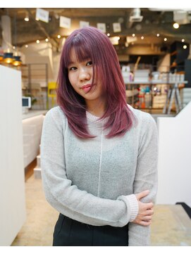 マーケット(MARKET) レイヤーカット　ピンクカラー