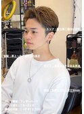 短髪ハイトーンフェザースパイキーショート大宮メンズ美容室