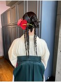 【stylist macoto】卒業式ヘアセットアレンジ袴アレンジ