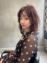 エース (ACE) ACE横浜 ワインレッド×レイヤーカット