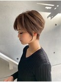 ショート/ベージュカラー
