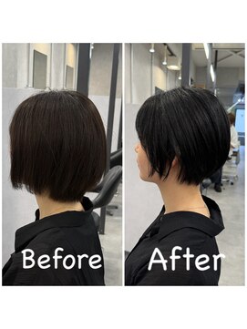 ヘアサロン ドットプラス 町田店(dot. plus) くびれヘア/アプリコットオレンジ/ハイライトカラー/町田