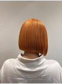 くびれヘア/アプリコットオレンジ/夏のヘアアレンジ/岡山