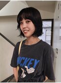 ボブと、くせ毛のようなニュアンスパーマ