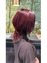 アース 市川店(HAIR & MAKE EARTH)&nbsp;ブラックレッドウルフ