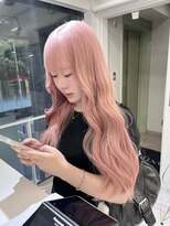 ランテルディ 渋谷(LANTERDIT)&nbsp;【LANTELDIT】ピンクカラー　ブリーチカラー　レイヤー