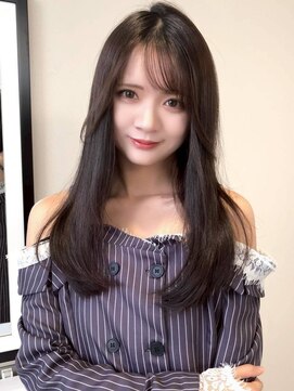 レイヤーカット*ロングレイヤー*ロングヘア*髪質改善*前髪カット