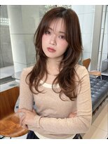 サンバレー(SUNVALLEY) くびれワンカール レイヤー ピンクブラウン