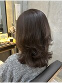 髪質改善カラー、レイヤーカット、白髪ぼかし