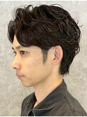 横浜西口フェザーパーマスパイラルパーマセンターパートウルフ
