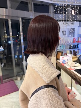 コワファースト 大分(COIFF1RST) ブリーチなし/バイオレット/切りっぱなし/レイヤー