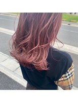アース 柏店(HAIR&MAKE EARTH)&nbsp;韓国風レイヤー×ピンクラベンダー