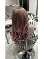 ヴァンクラウド 奈良店(VENT-CLOUD)&nbsp;6Dエクステ×ブリーチで叶える透明感抜群ピンクデザインカラー♪
