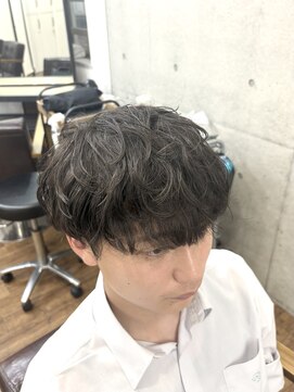 メルシー トータル ブランディング サロン(merci TOTAL BRANDING SALON) メンズ緩めシャドウパーマツーブロックマッシュ