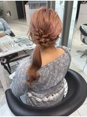 横浜駅/ヘアセット/ヘアメ/ヘアアレンジ/お呼ばれ/サイドポニー