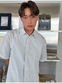 爽やかメンズショート×フェザーパーマ