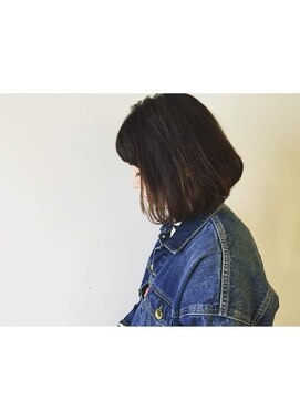 アン ヘア デザイン(un hair design) 【　un  】ボブ×ウェット×こなれ感