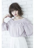  【mielhair新宿】フェザーボブ カール　ミディアムヘア