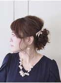 波巻きヘアーアレンジ