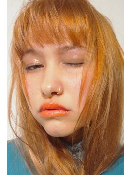 ローブ アオヤマ(LOAVE AOYAMA) 外国人風 /アプリコットオレンジ×ハイブリーチ