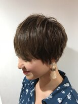 パティオンツー(PATIONN2)&nbsp;★レディースエアリーショートネープグレージュボブスタイル★