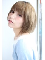 ヘアアンドメイク サファイア(Hair and Make SAPPHIRE)&nbsp;#透明感#ハイトーン#ボブ#前髪ぱっつん#ストレート#美容室#静岡