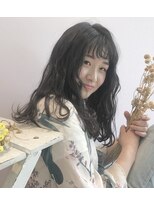 アリーナ 緑が丘店(arena)&nbsp;暗髪でも！ショートバングロングヘア