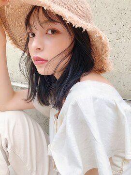 ジゼル(GiseL) Summer Style　ワンホンヘア/韓国風/ブルーブラック