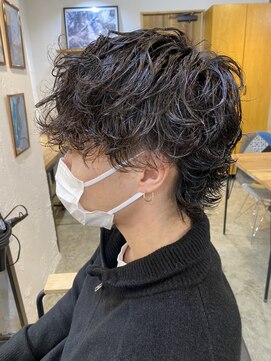 エルオム(EL.HOMME) 【YUKI】マッシュウルフ×スパイラルパーマ