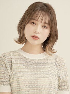 エンタク 新宿三丁目店(enntaku) マロンベージュ/Aライン/かきあげ/くすみカラー[新宿三丁目]