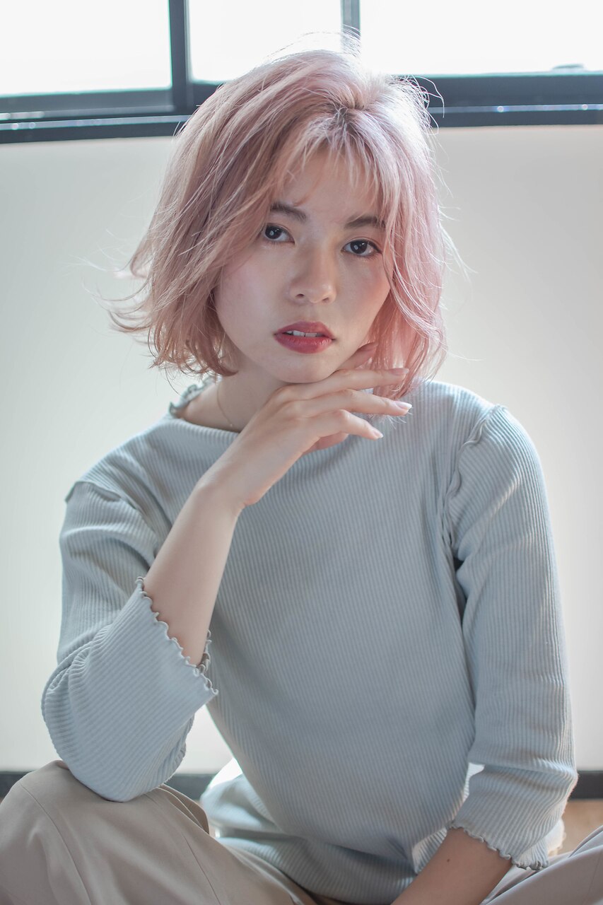 kiito 海老名】ダブルカラー/ピンクフロンド/ケアブリーチ：L121802694