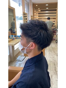 ヘア ロンドン カフェ(HAIR LONDON CAFE) メンズアップバング