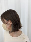 インナーカラー×ボブ